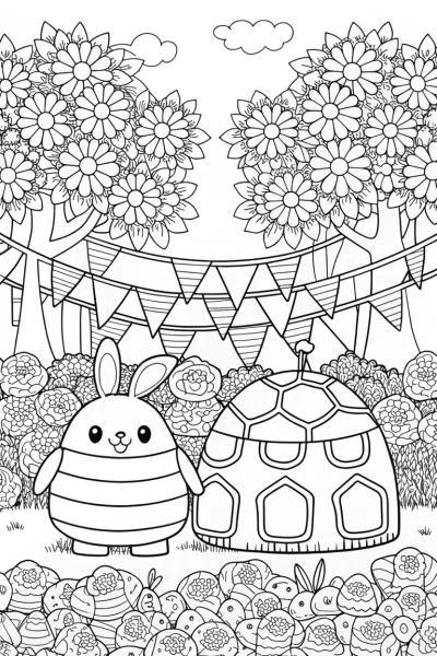 Squishmallow Garden Festival Coloring Page