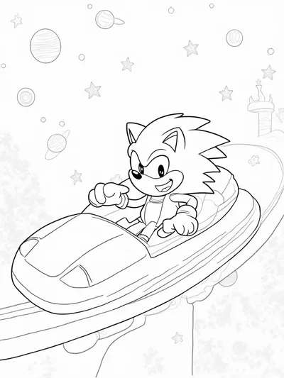 Super Sonic on a roller coaster