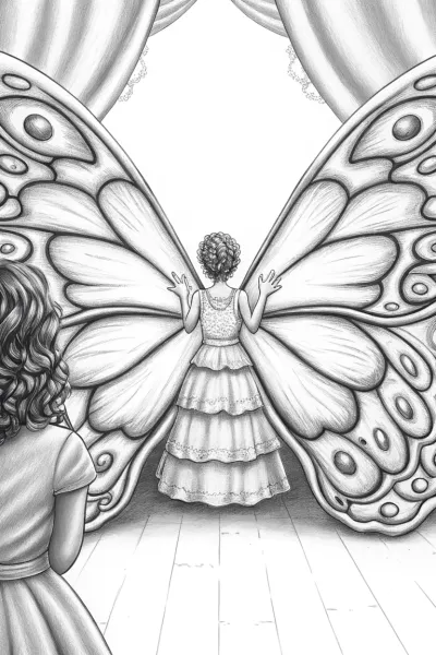 Mirabel creating butterfly wings