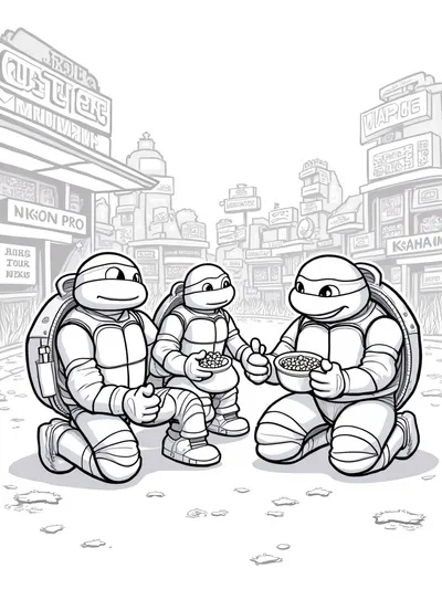 Teenage Mutant Ninja Turtles at zoo