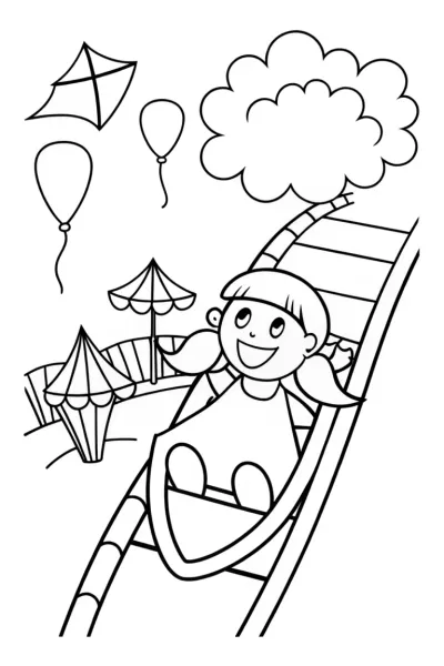 Gabby’s Amusement Park Adventure Coloring Page