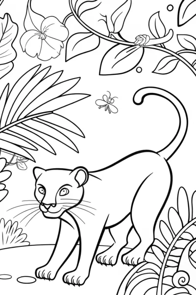 Prowling Through the Jungle with the Curious Panther