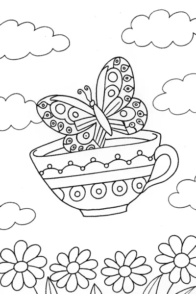 Butterfly Dreams in a Floating Teacup