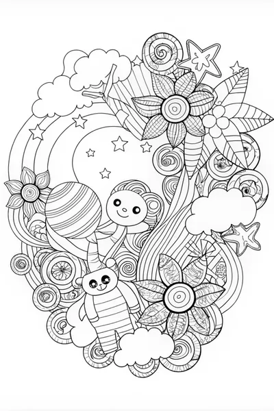 Z: Dreamy Doodles Coloring Fun