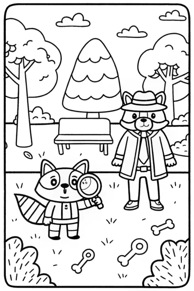 The Super Sleuth Squad Coloring Page