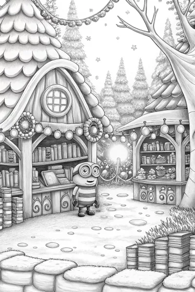 Minion at the enchanted book fair