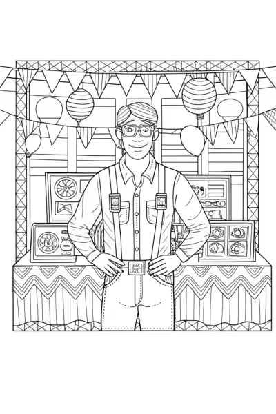 Blippi at the science fair