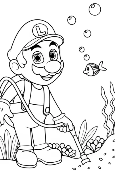 Luigi underwater gardening