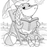 Sammy the Shark’s Ocean Adventure Coloring Page