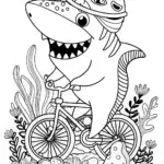 Shark Riding a Bicycle Adventure