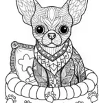 Charming Chihuahua Coloring Page