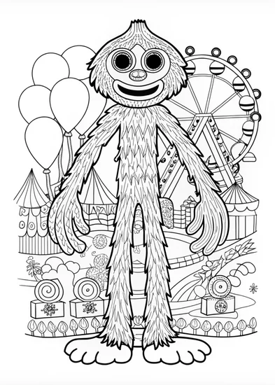 A coloring page of Forest Guardian Coloring Page