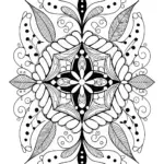 Intricate Mandala for Relaxing Coloring