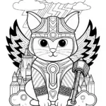 Robo-Cat Adventure in Rainbow Valley