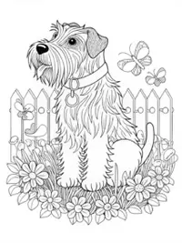 Dog Coloring Page Featuring Murphy