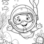 Luigi diving into the bubble kingdom