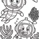 Octonauts Undersea Race Coloring Page