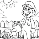 Luigi’s Colorful Gardening Adventure