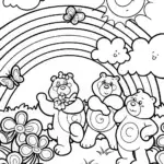 Care Bears in a Colorful Rainbow Garden Adventure