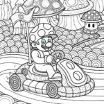 Toad’s Mushroom Kingdom Race Adventure Coloring Fun