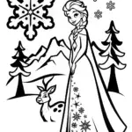 Elsa in Her Magical Winter Wonderland