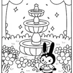 Kuromi’s Magical Adventure in the Flower Garden