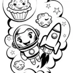 Galactic cupcake journey through space