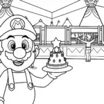 Mario’s Super Science Fair Coloring Page
