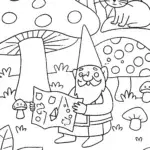 Gnome’s Mystical Map Adventure Coloring Page