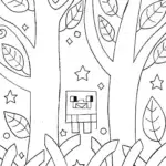 The Creeper’s Enchanted Forest Adventure Coloring Page
