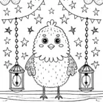 Chick’s Enchanted Lantern Festival Coloring Page