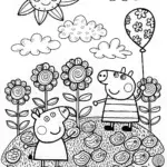 Peppa Pig’s Dream Garden Coloring Page
