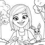 Mirabel’s Magical Fabric Garden Coloring Page