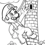 Luigi’s Towering Adventure Coloring Page