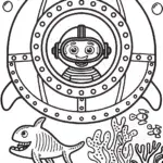Luigi’s Underwater Adventure Coloring Page
