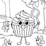 Cupcake Chic’s Enchanted Forest Coloring Page