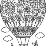 Whimsical Flower Hot Air Balloon Adventure