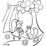 My Melody’s Enchanted Forest Adventure Coloring Page