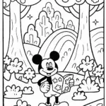 Mickey Mouse’s Enchanted Treasure Hunt Coloring Page