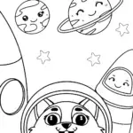 Squishmallow cosmic critter mission coloring page