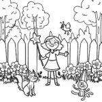 Gabby’s Magical Animal Sanctuary Coloring Page
