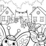 Butterfly Festival Parade Coloring Page