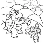 Bowser’s Musical Showdown Coloring Page