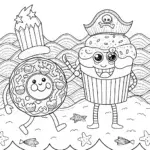 Shopkins Treasure Hunt Adventure Coloring Page