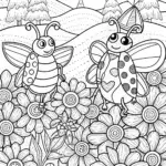 The Summer Garden Adventure Coloring Page