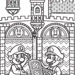 Mario and Luigi’s Enchanted Castle Adventure Coloring Page