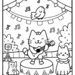 Hearts of Harmony Coloring Page