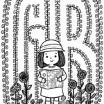 Gabby’s Enchanted Garden Maze Coloring Page