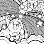 Care Bear’s Starry Night Adventure Coloring Page