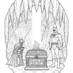 Batman and the Puzzle of the Lost Artifacts Coloring Page